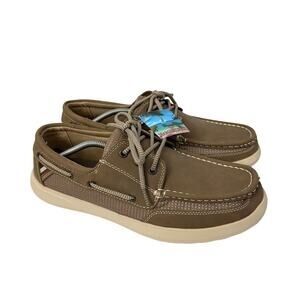 Margaritaville Shoes Mens Size 12 Palm Boat Lace Up Comfort Brown New